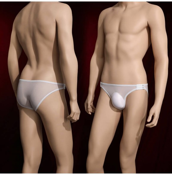 Feeetmoi - Men's Adjustable Sheer Underwear (White) Feeetmoi - Men's Adjustable Sheer Underwear (White)